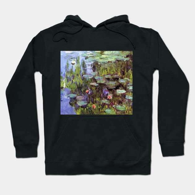 Sea Roses by Claude Monet Hoodie by Naves